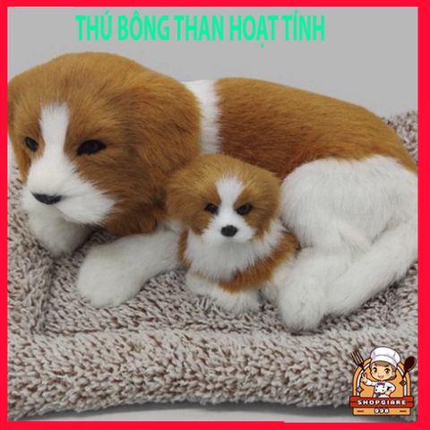 Cún Bông Trắng - Thú Bông Sói Gấu Chó Lõi Than Hoạt Tính Khử Mùi Trang Trí Xe Ô Tô - Đáng Yêu, Gọn Nhẹ, Hút Mùi Hiệu Quả