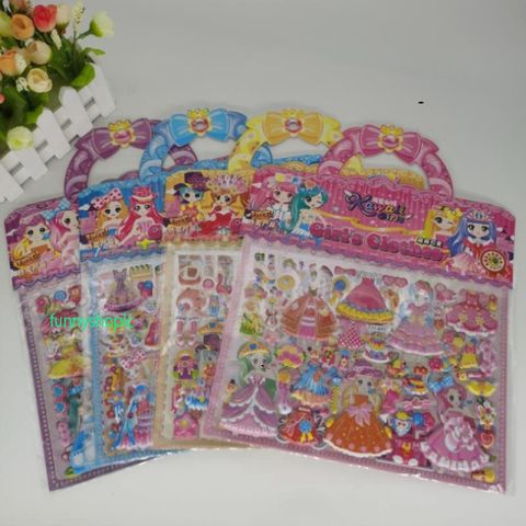 Sticker Hoạt Hình Dán Nổi 3D Đẹp - Nhãn Dán Trang Trí Sổ, Bình Nước, Điện Thoại - Quà Tặng Dễ Thương Cho Bé