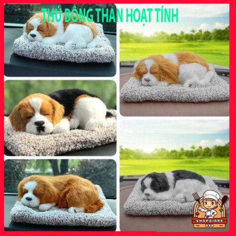 Gấu Bông Khử Mùi Ô Tô - Thú Bông Chó Mèo Than Hoạt Tính Trang Trí Bàn Làm Việc, Quà Tặng Dễ Thương Cho Trẻ Em