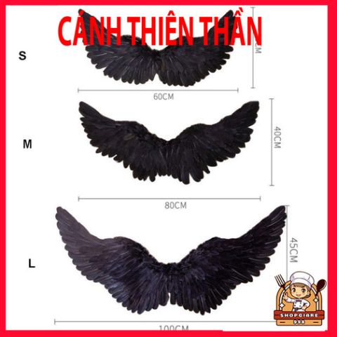Cánh lông vũ trắng Halloween cho bé - Phụ kiện chụp hình, Cosplay, Dây buộc tóc và Đũa ma thuật - Thời trang Unisex