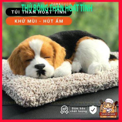 Thú Bông Khử Mùi Than Hoạt Tính - Túi Lọc Khí Hút Ẩm Ô Tô, Xe Hơi, Bàn Làm Việc - Phụ Kiện Đáng Yêu Zone Shop Gấu