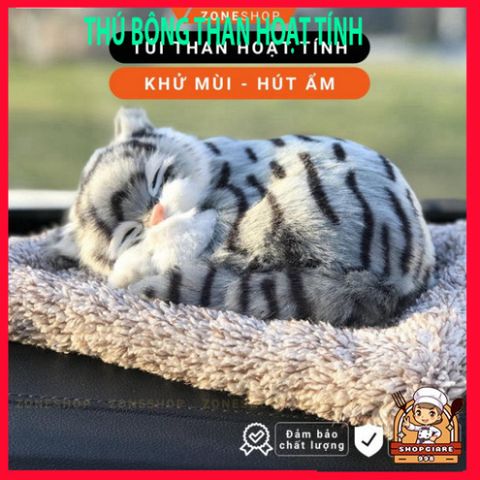 Thú Bông Khử Mùi Than Hoạt Tính - Túi Lọc Khí Hút Ẩm Ô Tô, Xe Hơi, Bàn Làm Việc - Phụ Kiện Đáng Yêu Zone Shop Gấu