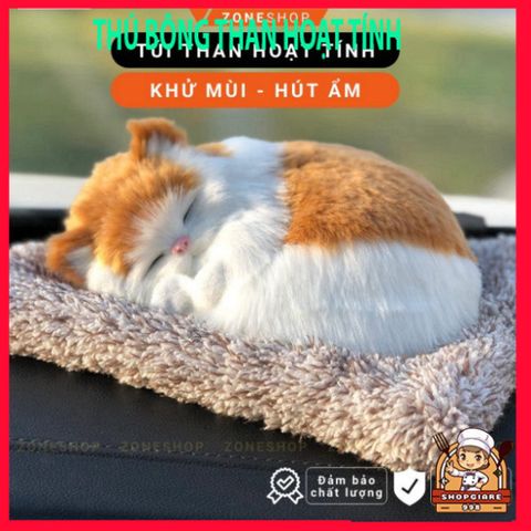 Thú Bông Khử Mùi Than Hoạt Tính - Túi Lọc Khí Hút Ẩm Ô Tô, Xe Hơi, Bàn Làm Việc - Phụ Kiện Đáng Yêu Zone Shop Gấu