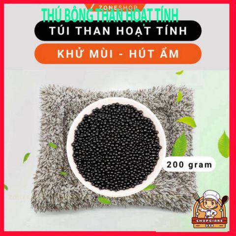 Thú Bông Khử Mùi Than Hoạt Tính - Túi Lọc Khí Hút Ẩm Ô Tô, Xe Hơi, Bàn Làm Việc - Phụ Kiện Đáng Yêu Zone Shop Gấu