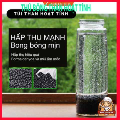 Thú Bông Khử Mùi Than Hoạt Tính - Túi Lọc Khí Hút Ẩm Ô Tô, Xe Hơi, Bàn Làm Việc - Phụ Kiện Đáng Yêu Zone Shop Gấu