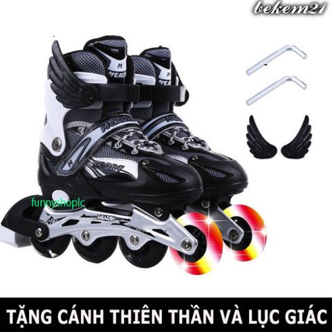 Giày Trượt Patin QF Thế Hệ Mới Phát Sáng Cho Trẻ Em - Giày Patin Cao Cấp, An Toàn Kèm Đồ Bảo Hộ, Được Yêu Thích Nhất!
