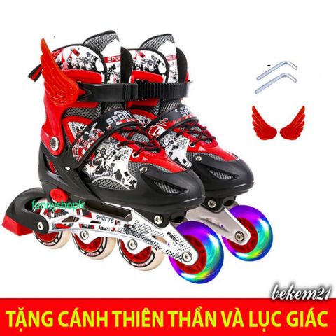 Giày Trượt Patin QF Thế Hệ Mới Phát Sáng Cho Trẻ Em - Giày Patin Cao Cấp, An Toàn Kèm Đồ Bảo Hộ, Được Yêu Thích Nhất!