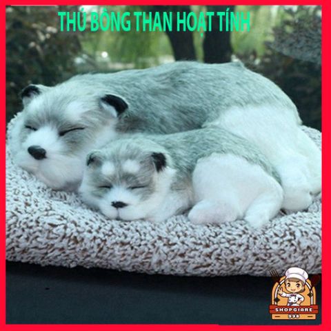 Thú Bông Đôi Than Hoạt Tính 28x20 cm - Gấu Bông Sang Trọng Tô Điểm Xe Hơi, Nhà Cửa, Bàn Làm Việc, Khử Mùi Tốt