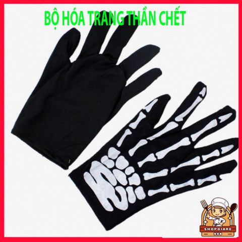 Bộ Trang Phục Thần Chết Halloween - Áo Choàng, Mặt Nạ, Lưỡi Hái & Găng Tay, Hóa Trang Ma Quái Cho Tiệc Tùng