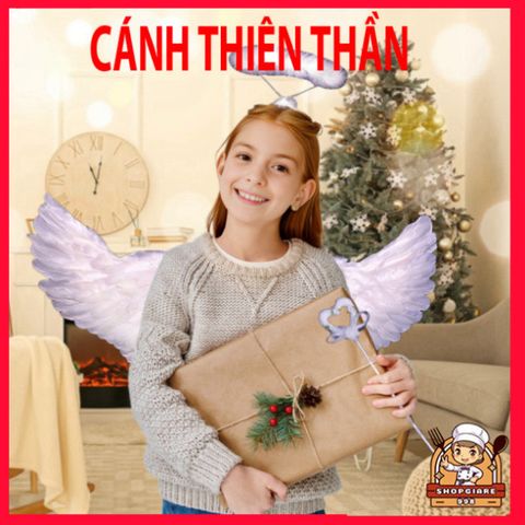 Bộ Cánh Cosplay Thiên Thần Cho Trẻ Em - Cánh Nhẹ, Điều Chỉnh, Phụ Kiện Hóa Trang Halloween, Tiệc Tùng, Biểu Diễn