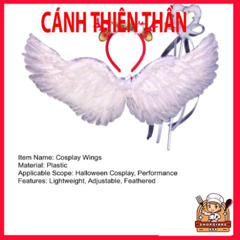 Bộ Cánh Cosplay Thiên Thần Cho Trẻ Em - Cánh Nhẹ, Điều Chỉnh, Phụ Kiện Hóa Trang Halloween, Tiệc Tùng, Biểu Diễn