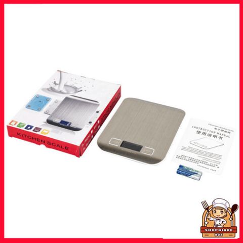 Cân Điện Tử Để Bàn 3KG 5KG - Cân Điện Tử Chính Xác Cho Nhà Bếp, Kèm Pin - Cân Thực Phẩm, Gia Vị, Bột, Gạo