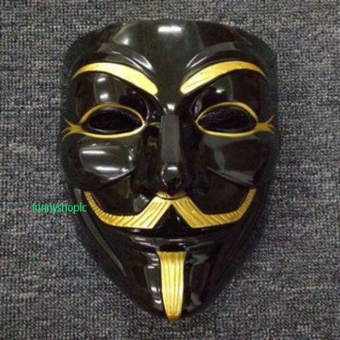 Mặt Nạ Hacker Đen Bóng 2021 - Mặt Nạ Hóa Trang Độc Đáo Cho Tiệc Halloween và Sự Kiện Thú Vị