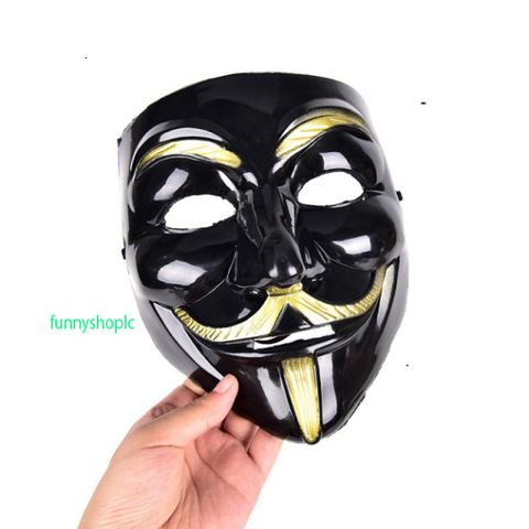 Mặt Nạ Hacker Đen Bóng 2021 - Mặt Nạ Hóa Trang Độc Đáo Cho Tiệc Halloween và Sự Kiện Thú Vị