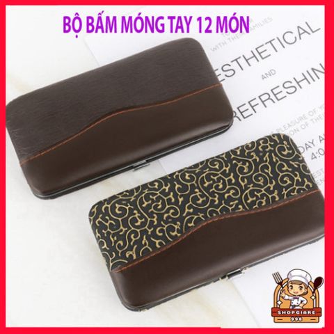 Bộ dụng cụ cắt bấm dũa móng tay chân 12 món thép không gỉ Sandrine BMT2 - Chăm sóc cá nhân cao cấp, tiện lợi cho gia đình