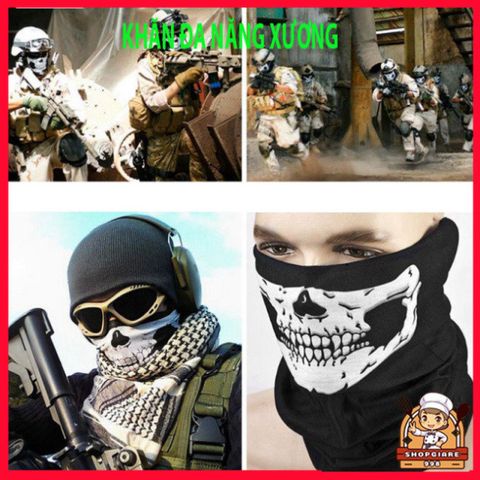 Mặt Nạ Balaclava Khẩu Trang Y Tế Đầu Lâu Cho Xe Gắn Máy - Phù Hợp Để Chạy Xe, Trượt Tuyết, Thể Thao Ngoài Trời, Tặng Quà Nam Nữ
