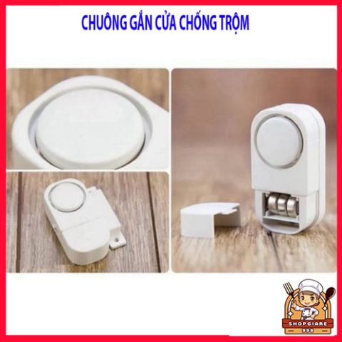 Chuông Từ Cảm Ứng Gắn Cửa Chống Trộm Nhỏ Gọn 90Db - Thiết Bị Báo Động An Ninh, Dễ Dàng Lắp Đặt, Kèm Pin Sẵn