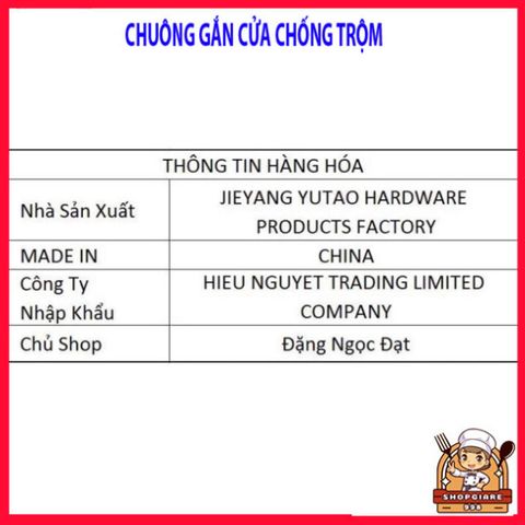 Chuông Từ Cảm Ứng Gắn Cửa Chống Trộm Nhỏ Gọn 90Db - Thiết Bị Báo Động An Ninh, Dễ Dàng Lắp Đặt, Kèm Pin Sẵn
