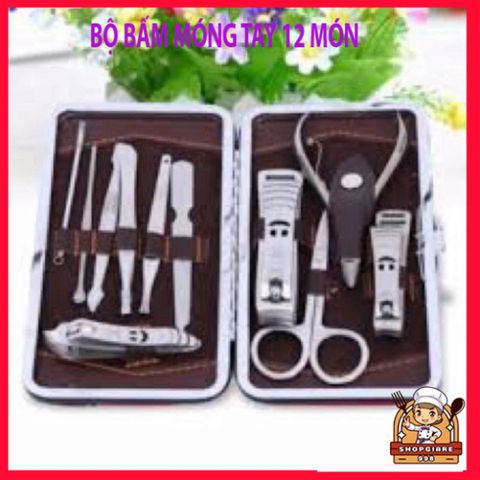 Bộ Kìm Bấm Móng 12 Món Bằng Thép Chống Gỉ - Dụng Cụ Chăm Sóc Cá Nhân Đa Chức Năng, Chất Lượng Cao, Tiện Dụng Hàng Ngày