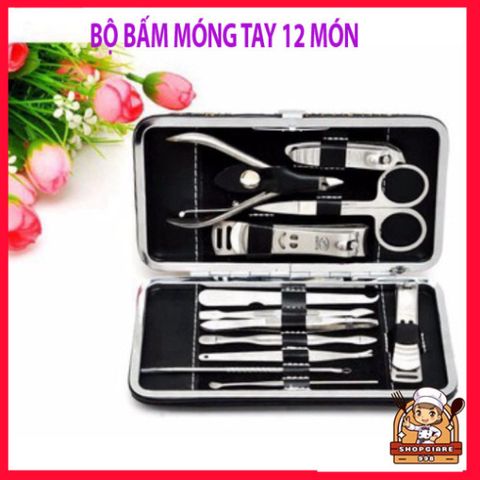 Bộ Kìm Bấm Móng 12 Món Bằng Thép Chống Gỉ - Dụng Cụ Chăm Sóc Cá Nhân Đa Chức Năng, Chất Lượng Cao, Tiện Dụng Hàng Ngày