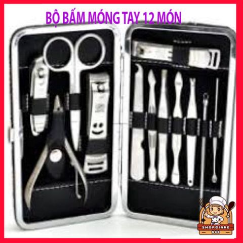 Bộ Kìm Bấm Móng 12 Món Bằng Thép Chống Gỉ - Dụng Cụ Chăm Sóc Cá Nhân Đa Chức Năng, Chất Lượng Cao, Tiện Dụng Hàng Ngày