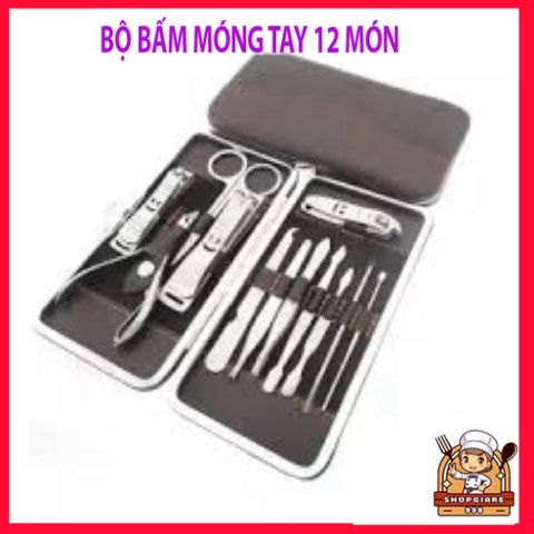 Bộ Kìm Bấm Móng 12 Món Bằng Thép Chống Gỉ - Dụng Cụ Chăm Sóc Cá Nhân Đa Chức Năng, Chất Lượng Cao, Tiện Dụng Hàng Ngày