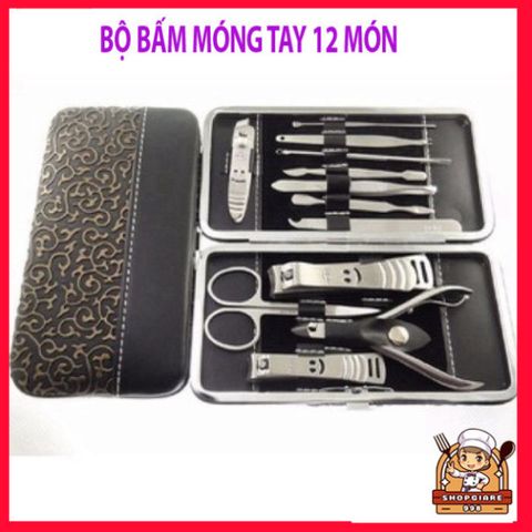 Bộ Kìm Bấm Móng 12 Món Bằng Thép Chống Gỉ - Dụng Cụ Chăm Sóc Cá Nhân Đa Chức Năng, Chất Lượng Cao, Tiện Dụng Hàng Ngày