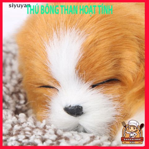 Cún Ngủ Nhồi Bông Hình Chó Bằng Than Tre Hoạt Tính - Phụ Kiện Xe Hơi Độc Đáo, Quà Tặng Sinh Nhật Cho Bé