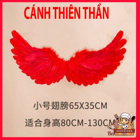 Đôi Cánh Thiên Thần Lông Vũ Trắng - Phụ Kiện Nhập Vai Cho Người Lớn, Dành Cho Lễ Hội Halloween Và Chụp Hình Thú Vị
