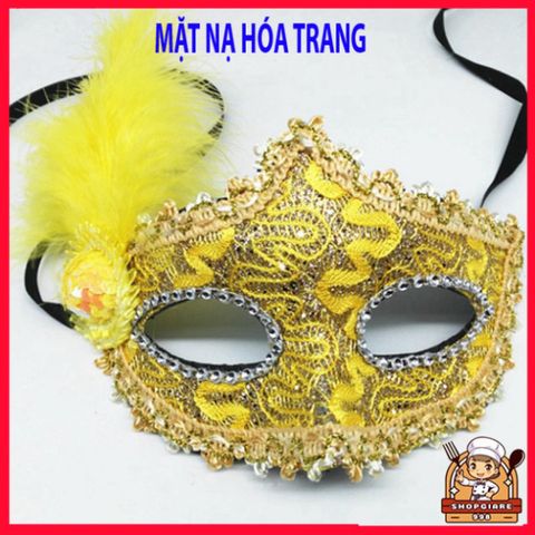 Mặt Nạ Lông Vũ Công Chúa - Mặt Nạ Che Nửa Mặt Dành Cho Tiệc Halloween, Valentine và Lễ Hội Giáng Sinh