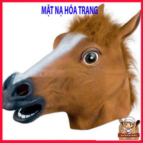 Mặt Nạ Ngựa Hài Hước - Mũ Trùm Đầu Nhập Vai Động Vật Cho Halloween, Tiệc Tùng và Các Sự Kiện Giải Trí