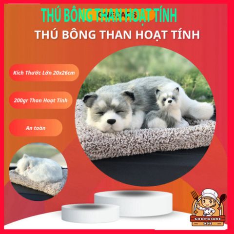 Thú Bông Than Hoạt Tính Khử Mùi Ô Tô - Thiết Kế Dễ Thương, Phụ Kiện Tô Điểm Taplo Xe Hơi, Giải Pháp Sức Khỏe Cho Gia Đình