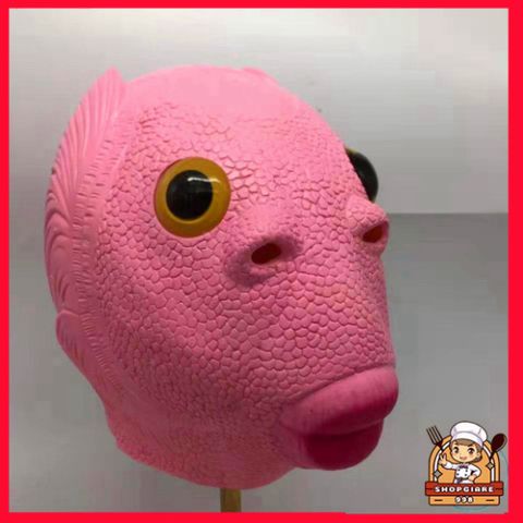 Mặt Nạ Hóa Trang Halloween Màu Hồng Silicon Cho Người Lớn - Thích Hợp Cosplay TikTok, Mũ Ếch Xanh, Đồ Hóa Trang Party