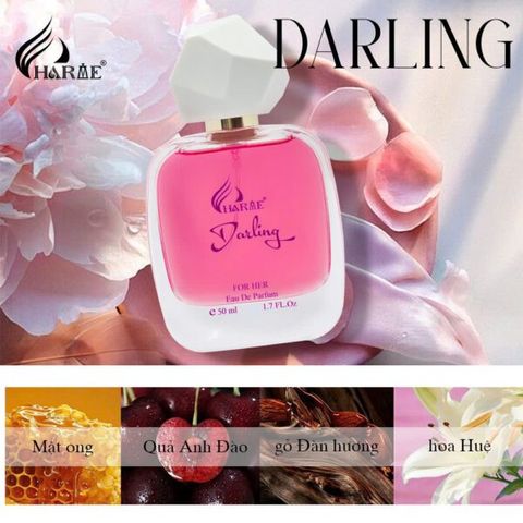 Nước Hoa Nữ Charme Darling Eau De Parfum - Hương Hoa Cỏ Phương Đông Gợi Cảm, Lưu Hương Lâu, 50ml