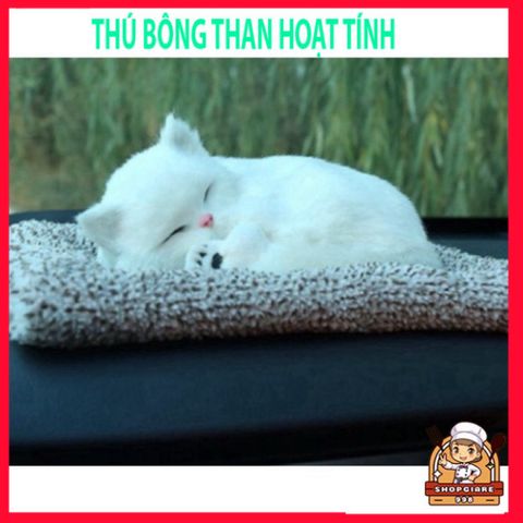 Thú Bông Chó Mèo Than Hoạt Tính Nano Khử Mùi Ô Tô - Gấu Bông Dễ Thương Phụ Kiện Nội Thất Xe Hơi