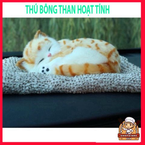 Thú Bông Chó Mèo Than Hoạt Tính Nano Khử Mùi Ô Tô - Gấu Bông Dễ Thương Phụ Kiện Nội Thất Xe Hơi