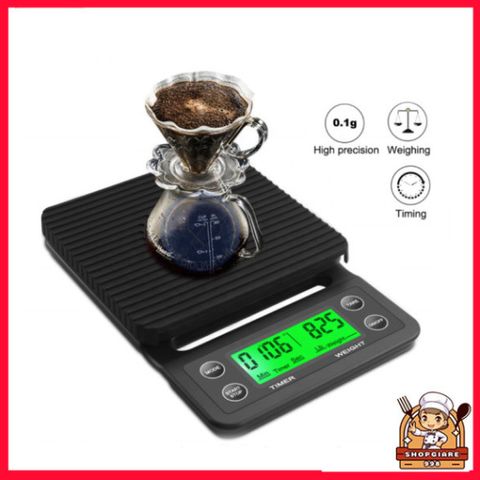 Cân Điện Tử Mini Tiểu Ly Thời Thượng - Cân Chính Xác Từ 1g Đến 5kg Với Màn Hình LCD - Thiết Kế Sang Trọng Cho Phòng Bếp