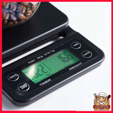 Cân Điện Tử Mini Tiểu Ly Thời Thượng - Cân Chính Xác Từ 1g Đến 5kg Với Màn Hình LCD - Thiết Kế Sang Trọng Cho Phòng Bếp