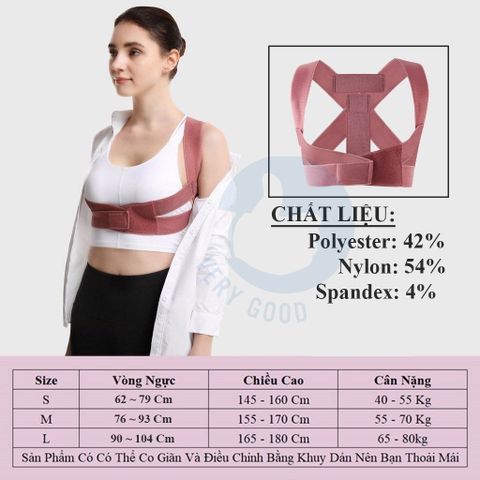 Đai Hỗ Trợ Lưng Điều Chỉnh Tư Thế - Giúp Giảm Đau Lưng, Thoải Mái, Dễ Dàng Sử Dụng Cho Mọi Lứa Tuổi