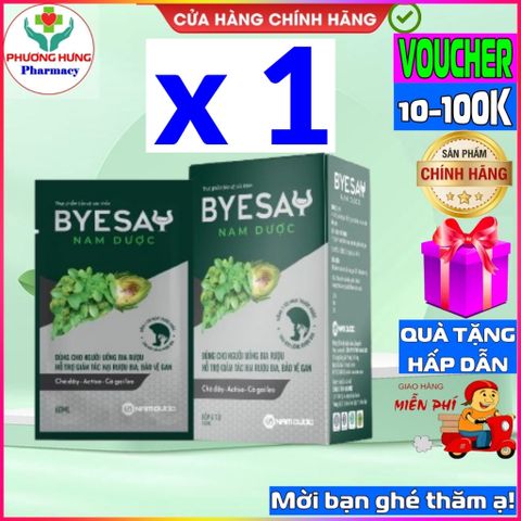 Nước Giải Rượu Byesay Nam Dược – Hỗ Trợ Giảm Say Rượu, Tăng Cường Giải Độc Gan - Hộp 6 Túi Tiện Lợi