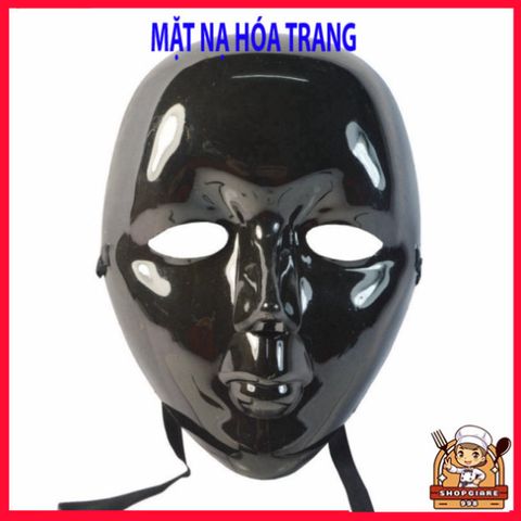 Mặt Nạ Hacker Chúa Anonymous Cực Ngầu - Phụ Kiện Thời Trang Cosplay Halloween - Màu Vàng, Bạc, Đen, Trắng