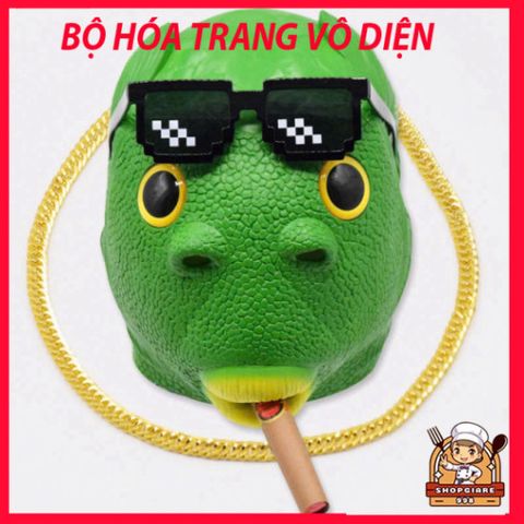 Mặt Nạ Cá Xanh Thời Trang - Phụ Kiện Giải Trí Ngộ Nghĩnh Cho Người Lớn - Kiểu Dáng Hài Hước, Chất Liệu Cao Su An Toàn