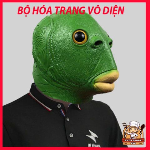Mặt Nạ Cá Xanh Thời Trang - Phụ Kiện Giải Trí Ngộ Nghĩnh Cho Người Lớn - Kiểu Dáng Hài Hước, Chất Liệu Cao Su An Toàn