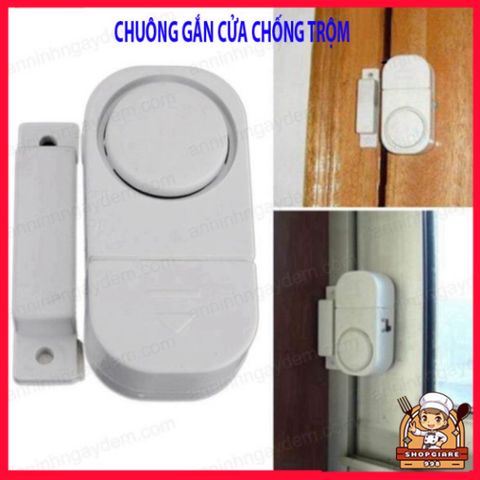 Chuông Báo Động Chống Trộm - Thiết Bị Báo Xâm Nhập Dùng Cho Cửa Ra Vào, Cửa Sổ, Tiếng Kêu Lên Tới 105dB