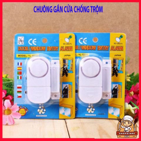 Chuông Báo Động Chống Trộm - Thiết Bị Báo Xâm Nhập Dùng Cho Cửa Ra Vào, Cửa Sổ, Tiếng Kêu Lên Tới 105dB