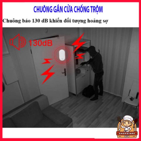 Báo Động Chống Trộm CTFAST MC-03 - Chuông Báo Khách Đa Chức Năng, Còi Cảnh Báo 130dB, An Ninh Nhà Cửa Hiệu Quả