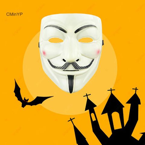 Mặt Nạ V for Vendetta Guy Fawkes - Khẩu Trang Halloween Fancy Party Dành Cho Người Lớn, Phụ Kiện Cosplay Độc Đáo