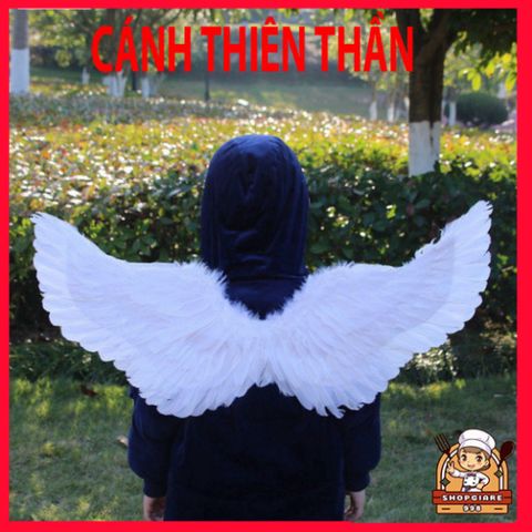 Cánh Cục Cưng Cosplay Lông Vũ Trắng Đen Đỏ – Phụ Kiện Lễ Hội Cho Trẻ Em và Người Lớn, Chất Liệu Giả Lông Cao Cấp
