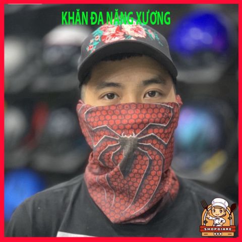 Khăn Phượt Đa Năng Chống Nắng Bịt Mặt - Khẩu Trang Trùm Đầu Họa Tiết Xương Đầu Lâu Nhiều Màu Sắc màu sắc, Bảo Vệ Da Khi Đi Phượt