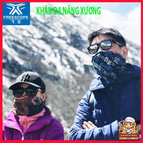 Khăn Phượt Đa Năng Chống Nắng Bịt Mặt - Khẩu Trang Trùm Đầu Họa Tiết Xương Đầu Lâu Nhiều Màu Sắc màu sắc, Bảo Vệ Da Khi Đi Phượt